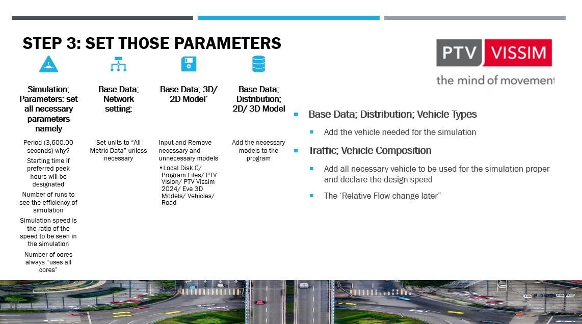 Step 3 set parameters presentation slide