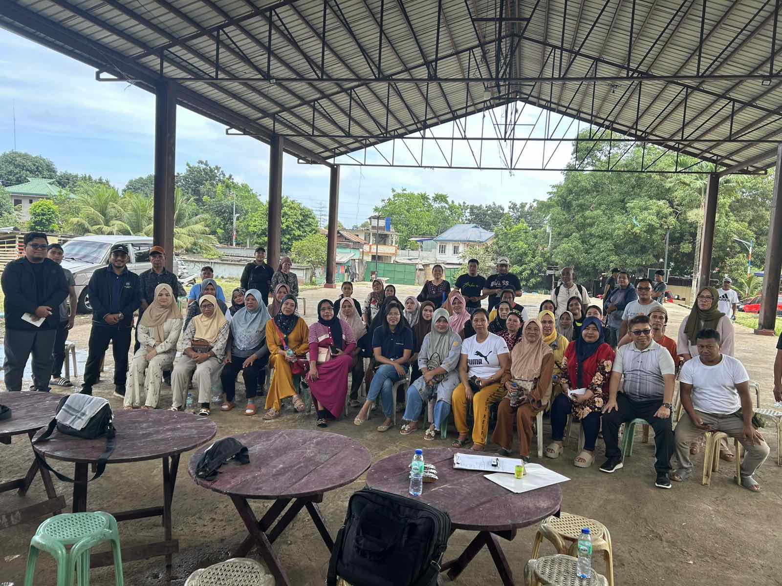 Community consultation participants during socio-economic survey